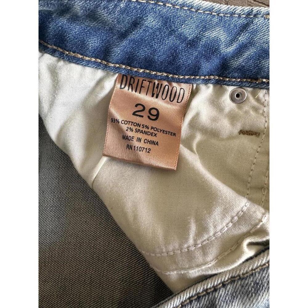 DRIFTWOOD Colette Classic Fit Cropped Denim Jeans Frayed Hem Women’s size 29 - Picture 8 of 14